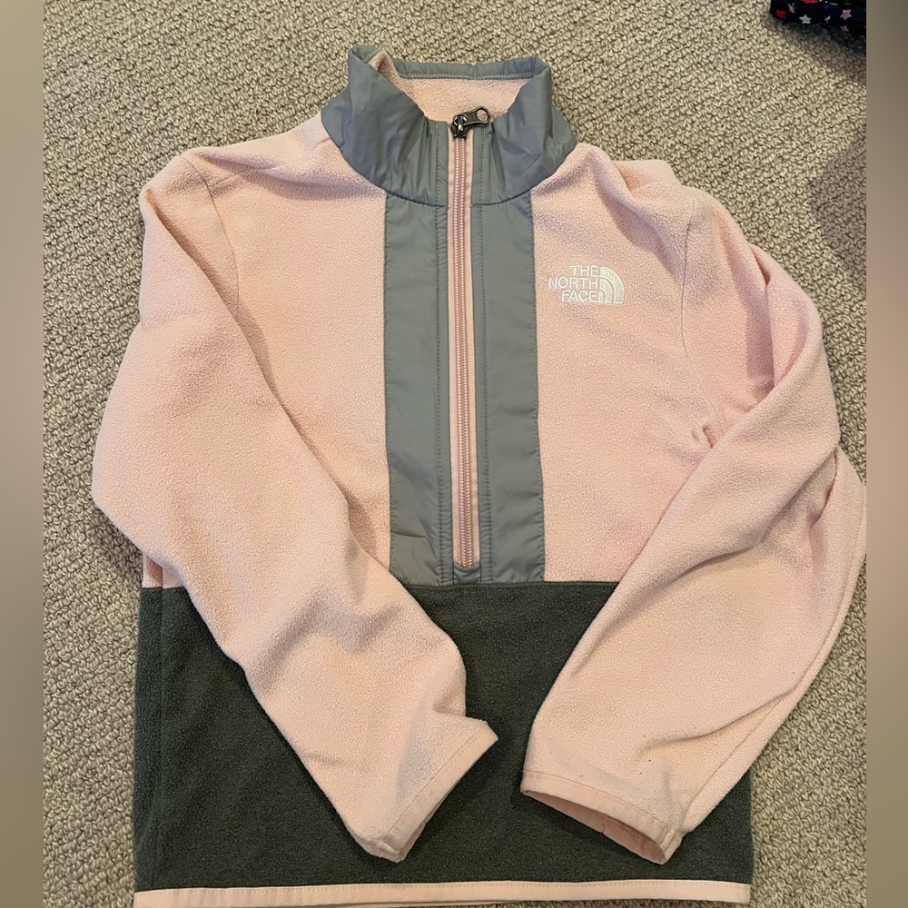 North Face girls 1/4 zip
